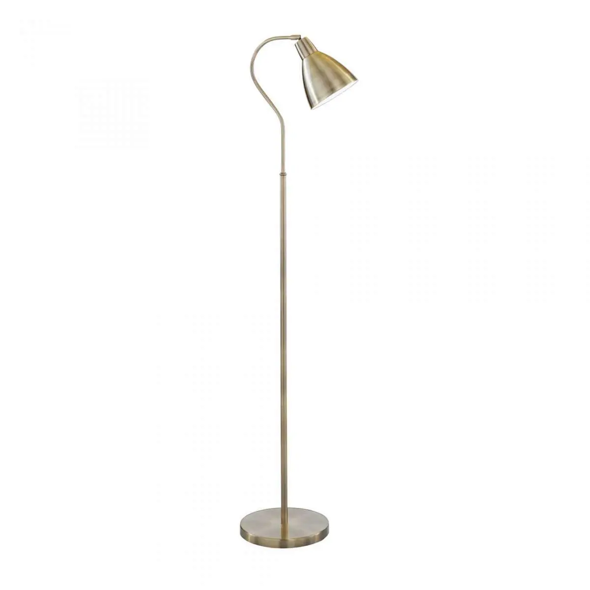 5026AB Adjustable Floor Lamp Antique Brass | Onlinelightingshop.co.uk