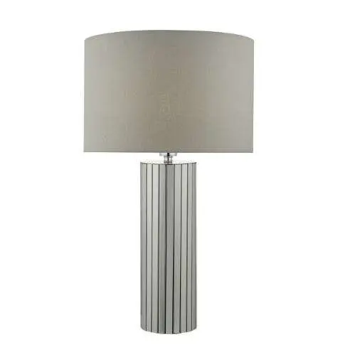 Cassandra Table Lamp Polished Chrome Complete With Shade