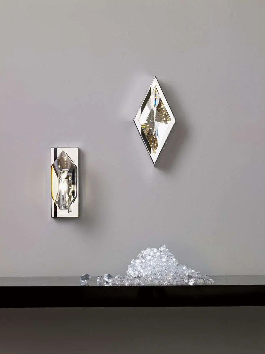 Crystal Wall Light in Polished Chrome