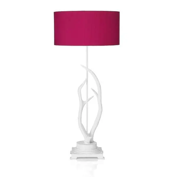 David Hunt Antler White Table Lamp | Online Lighting Shop