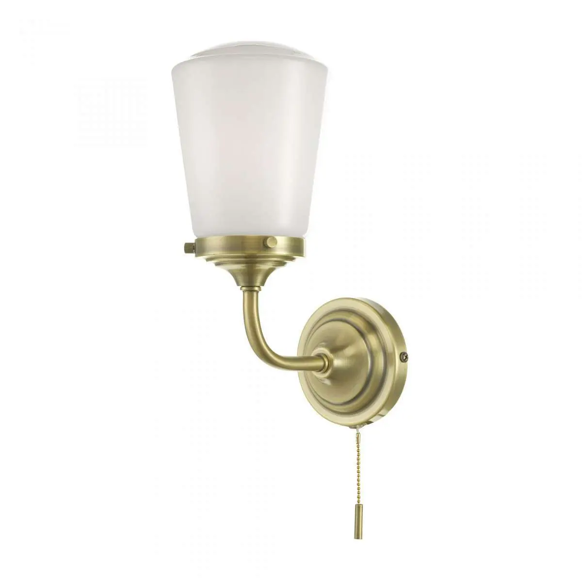 där lighting CAD0775 Caden Wall Light Antique Brass