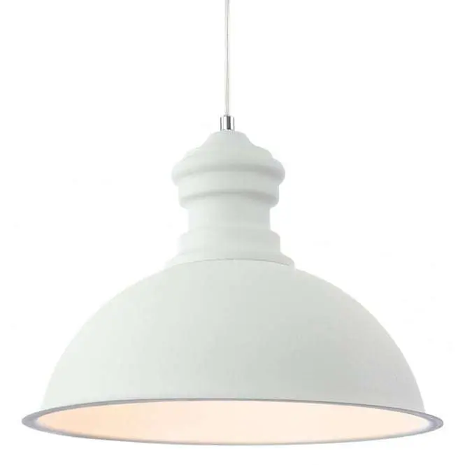 Modern White Rough Sand Dome Shade Ceiling Pendant